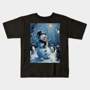 Explore Creative Joy: Holiday Art, Christmas Paintings and Unique Designs for the Season Kids T-Shirt